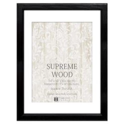 Brand new ✔️ Timeless Frames® Supreme Black Wood Frame with Mat 🛒