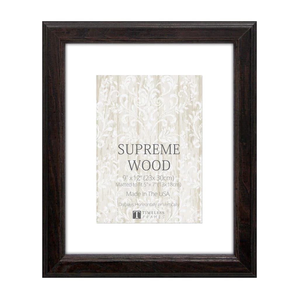 Deals π Timeless Frames® Supreme Espresso Wood 5" x 7" Frame with Mat π₯°