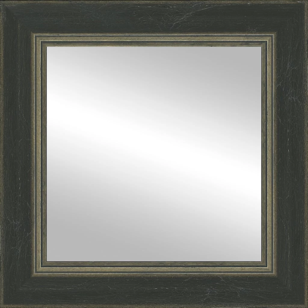 Best deal ❤️ Timeless Frames® Dara Black & Silver 12" x 12" Framed Mirror ⭐