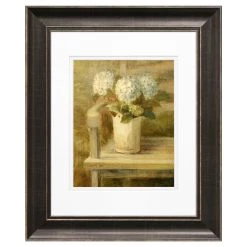 Best Pirce 🛒 Timeless Frames® Hydrangea Bouquet on Bench Framed Print Wall Art ⌛