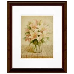 Hot Sale 👍 Timeless Frames® Pink Cottage Lilies Wood Framed Wall Art 🎉