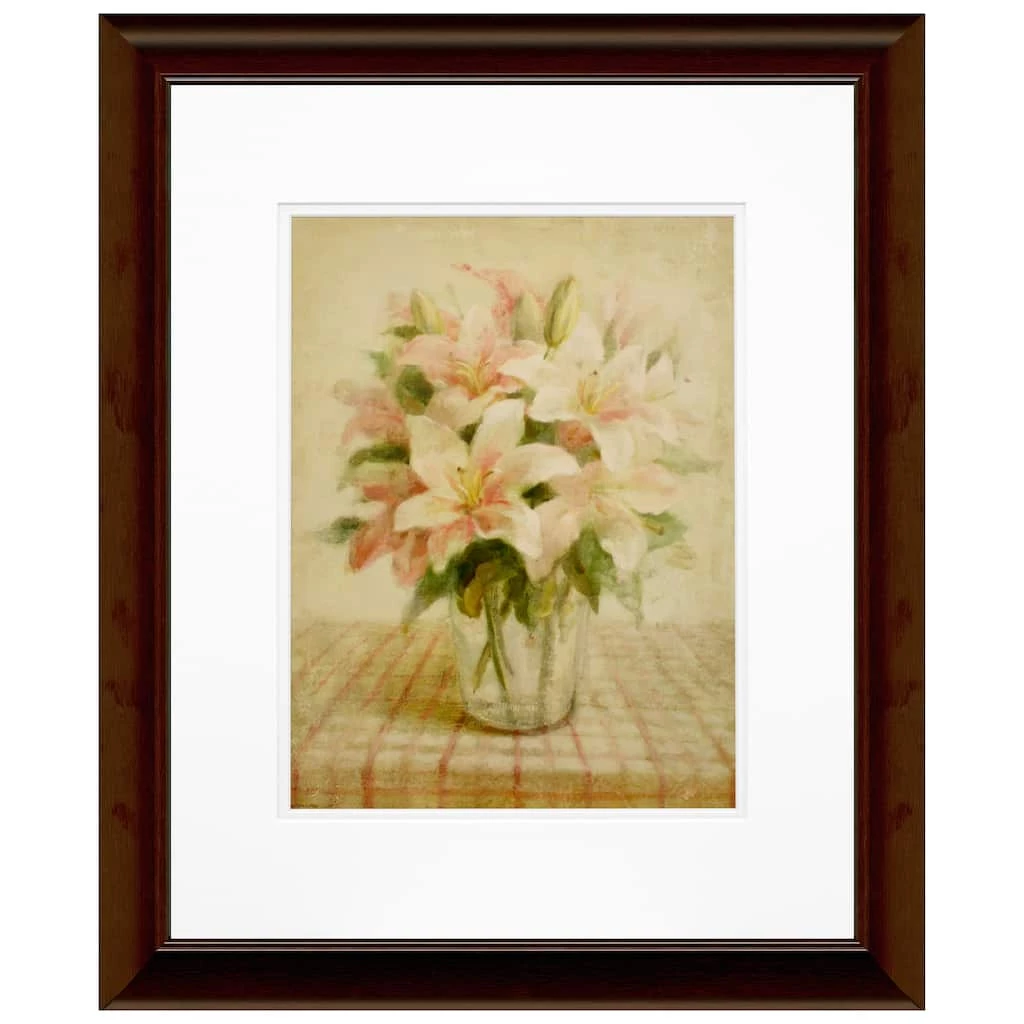 Hot Sale π Timeless Frames® Pink Cottage Lilies Wood Framed Wall Art π