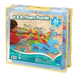 Best Pirce 🎉 U.S.A. Foam Map 54 Piece Floor Puzzle by EDUCATIONAL INSIGHTS 🥰