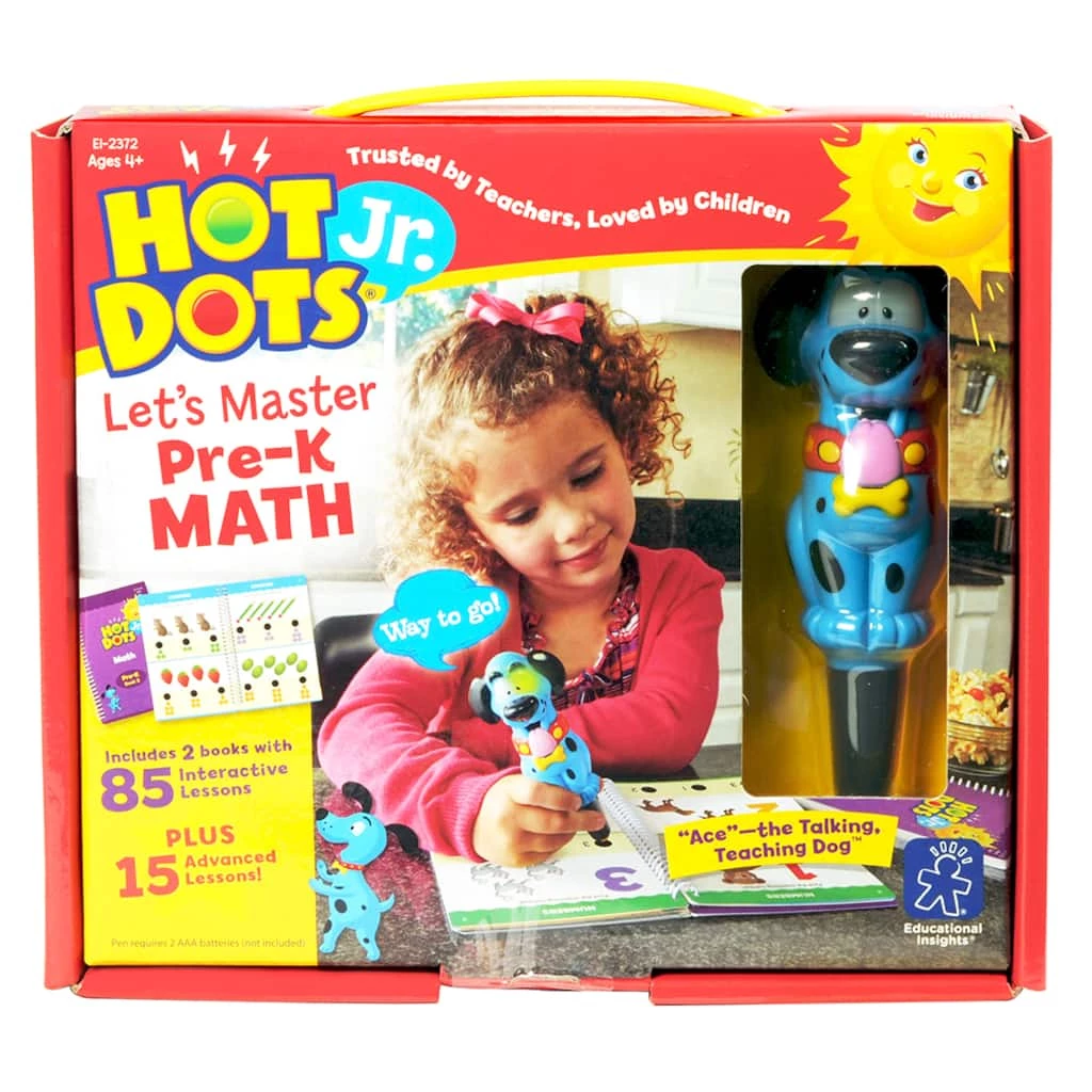Promo ⭐ Educational Insights Hot Dots Jr. Let's Master Pre-K Math Set with Ace Pen 🥰