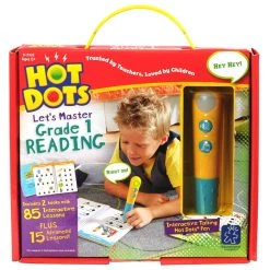 Hot Sale 😍 Educational Insights Hot Dots Jr. Let's Master Grade 1 Reading Set with Hot Dots Pen ✨