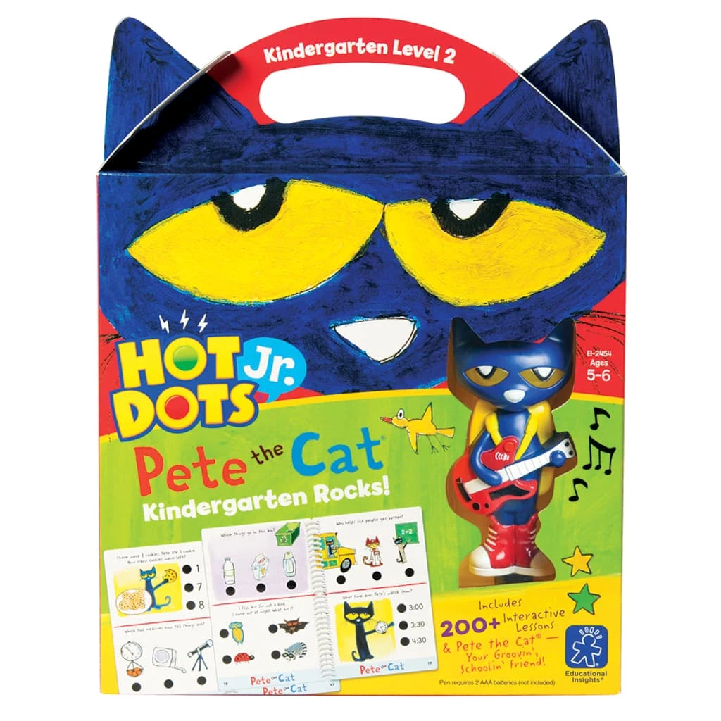 Top 10 ❤️ Educational Insights Hot Dots Jr. Pete the Cat Kindergarten Rocks! Set with Pete Pen 💯