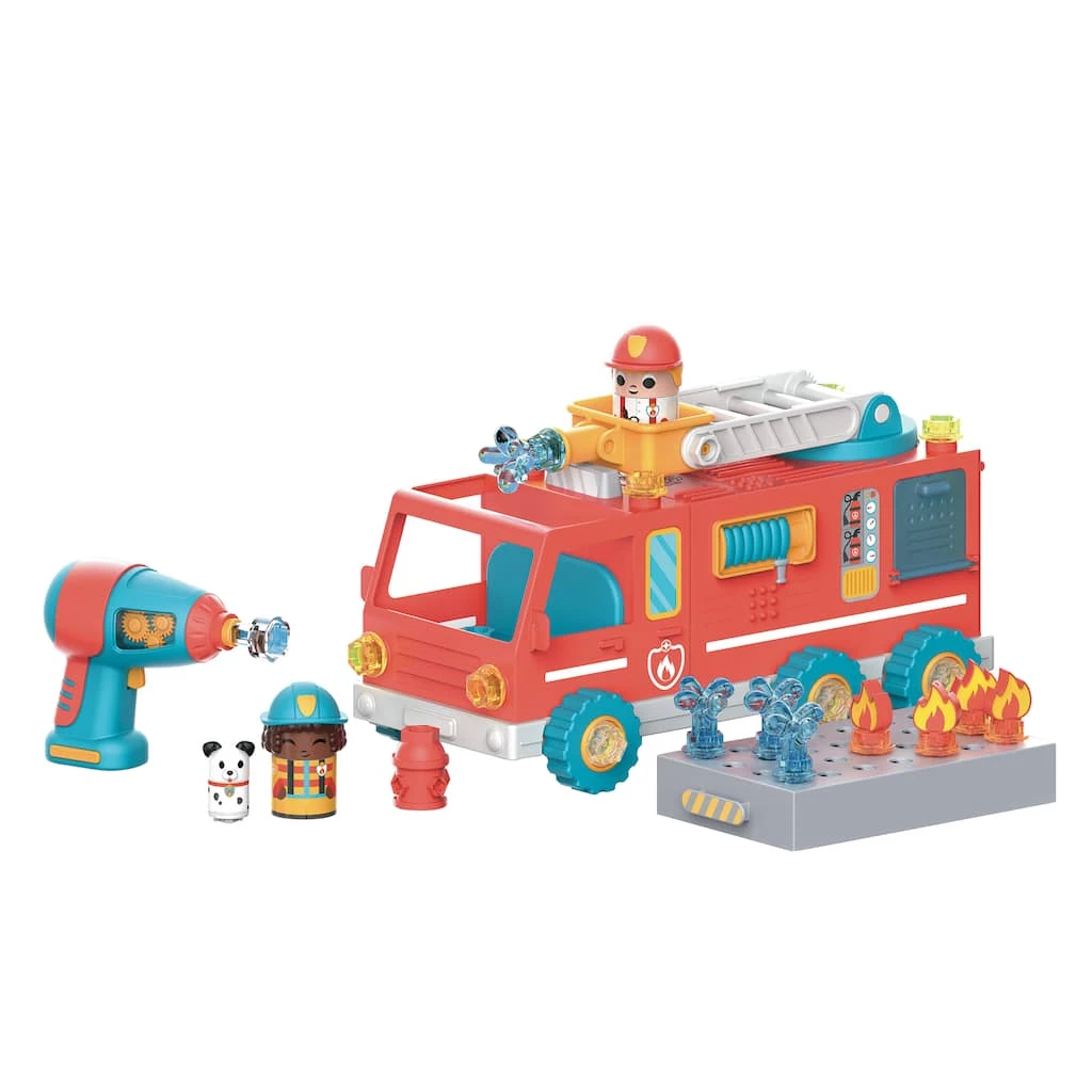 Budget π Educational Insights Design & Drill Bolt Buddies Fire Truck π