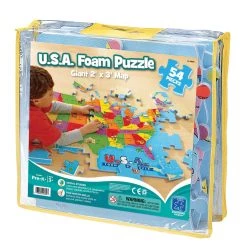 Best reviews of 🌟 Educational Insights U.S.A. Foam Map Puzzle 🔥