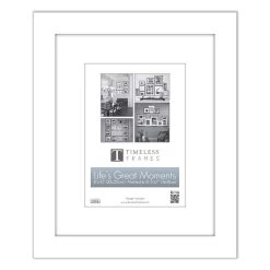 Promo ⌛ Timeless Frames® White 5" x 7" White Life's Great Moments Frame with Mat 👍