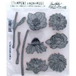 Hot Sale 🔥 Stampers Anonymous Tim Holtz® Flower Garden Cling Stamp Set 🎁