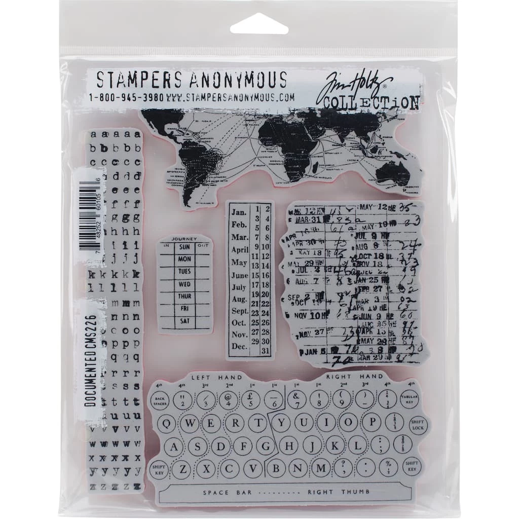 Wholesale π Stampers Anonymous Tim Holtz® Documented Cling Stamps π