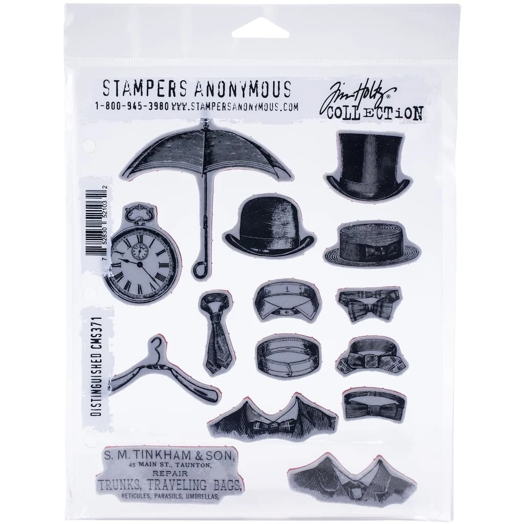 Deals π Stampers Anonymous Tim Holtz® Distinguished Cling Stamps π
