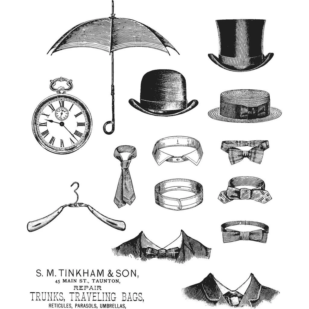 Deals π Stampers Anonymous Tim Holtz® Distinguished Cling Stamps π - Image 2