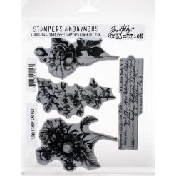 Budget 💯 Stampers Anonymous Tim Holtz® Flower Shop Cling Stamps 🔥