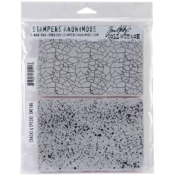Coupon 👍 Stampers Anonymous Tim Holtz® Cracks & Specks Cling Stamps 🧨