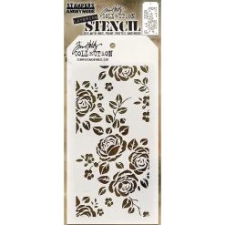 Cheap 😉 Stampers Anonymous Tim Holtz® Roses Layered Stencils, 4.125" x 8.5" 🌟