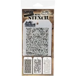 Deals 👍 Stampers Anonymous Tim Holtz® Mini Layered Stencil Set No.49 ⌛