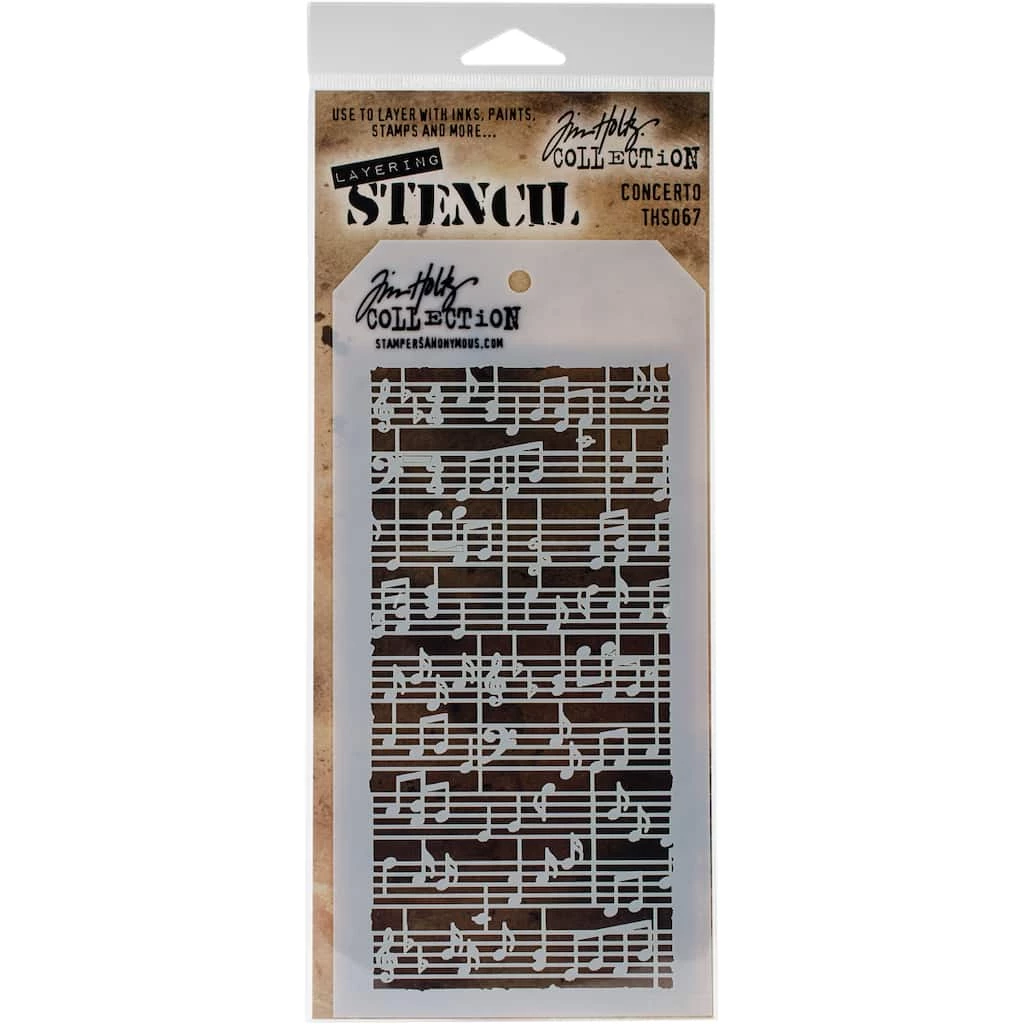 Top 10 β€οΈ Stampers Anonymous Tim Holtz® Concerto Layered Stencil, 4" x 8.5" π₯ - Image 2