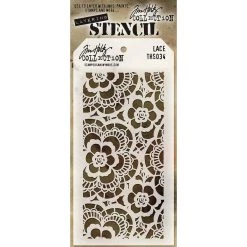 Cheapest 😉 Stampers Anonymous Tim Holtz® Lace Layered Stencil, 4" x 8.5" 🎉