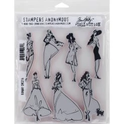 Brand new 🧨 Stampers Anonymous Tim Holtz® Runway Cling Stamp Set 🔥
