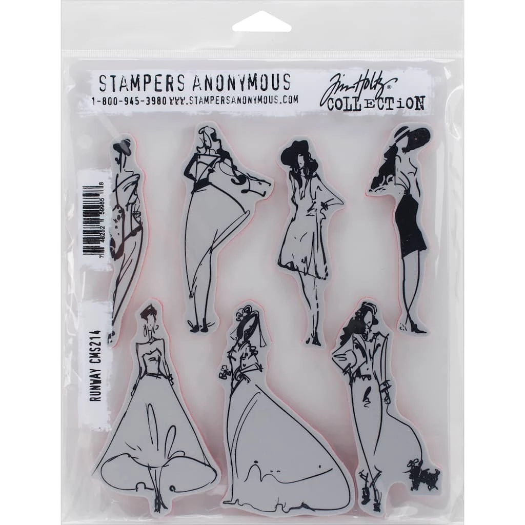 Brand new 🧨 Stampers Anonymous Tim Holtz® Runway Cling Stamp Set 🔥