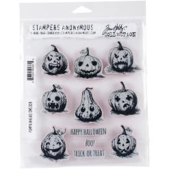 Best Pirce 🤩 Stampers Anonymous Tim Holtz® Pumkinhead Cling Stamps 🤩