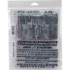 Best Sale ❤️ Stampers Anonymous Tim Holtz® Newsprint & Type Cling Stamps 😀