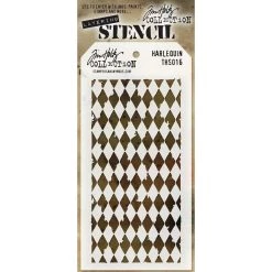 Brand new 👏 Stampers Anonymous Tim Holtz® Harlequin Layered Stencil, 4" x 8.5" 🔥