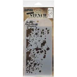 Budget 🎉 Stampers Anonymous Tim Holtz® Grime Layered Stencil, 4" x 8.5" 🛒