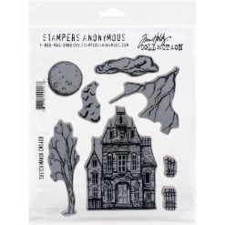 Promo 🎉 Stampers Anonymous Tim Holtz® Sketch Manor Cling Stamps 🛒