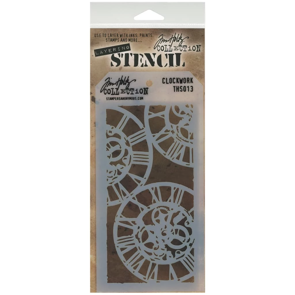 Outlet 🧨 Stampers Anonymous Tim Holtz® Clockwork Layering Stencil ✨