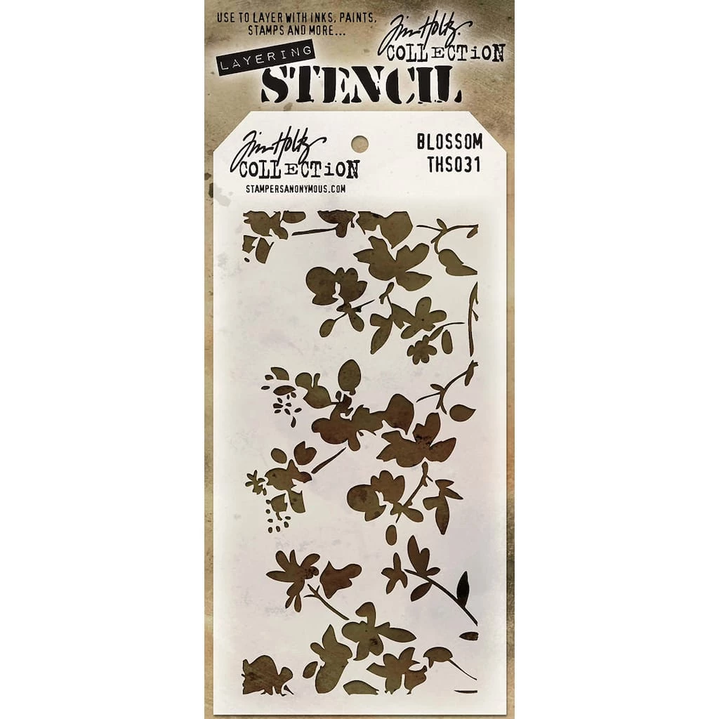 Outlet π Stampers Anonymous Tim Holtz® Blossom Layering Stencil π