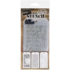 Hot Sale 😍 Stampers Anonymous Tim Holtz® Mini #48 Layering Stencil Set ❤️