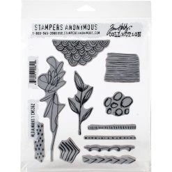 Promo 🥰 Stampers Anonymous Tim Holtz® Media Marks #1 Cling Stamp Set ⭐