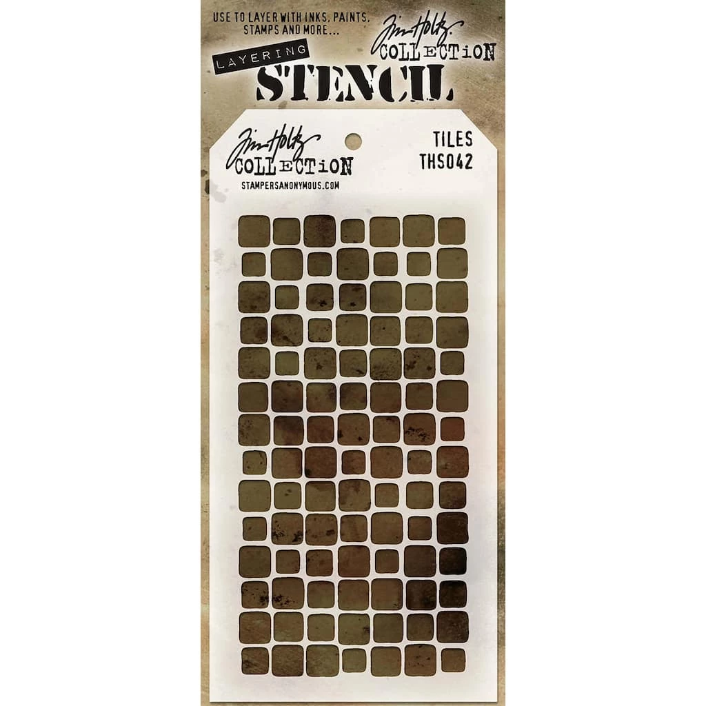 Wholesale π Stampers Anonymous Tim Holtz® Tiles Layering Stencil π
