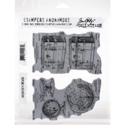 Flash Sale 🛒 Stampers Anonymous Tim Holtz® Inventor No.9 Cling Stamps 🎉