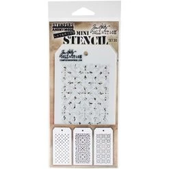 Cheapest 👍 Stampers Anonymous Tim Holtz® Mini Layered Stencil Set #30 😀