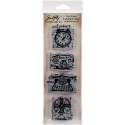 Top 10 😍 Stampers Anonymous Tim Holtz® Mini Vintage Blueprint Cling Stamps 🌟