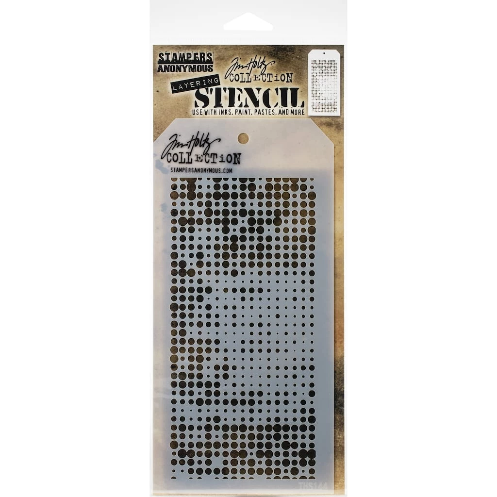 Brand new π Stampers Anonymous Tim Holtz® Halftone Layered Stencil π