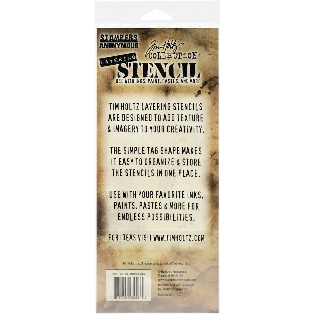 Brand new π Stampers Anonymous Tim Holtz® Halftone Layered Stencil π - Image 2