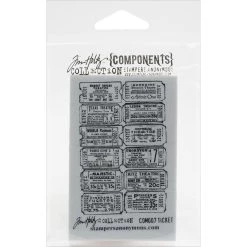 Cheapest 🧨 Stampers Anonymous Tim Holtz® Ticket Cling Stamp 🛒