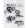 Flash Sale 😍 Stampers Anonymous Tim Holtz® Holiday Greetings Cling Stamps 💯