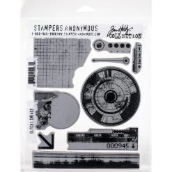 Best Sale ⭐ Stampers Anonymous Tim Holtz® Glitch 1 Cling Stamps Set ✔️