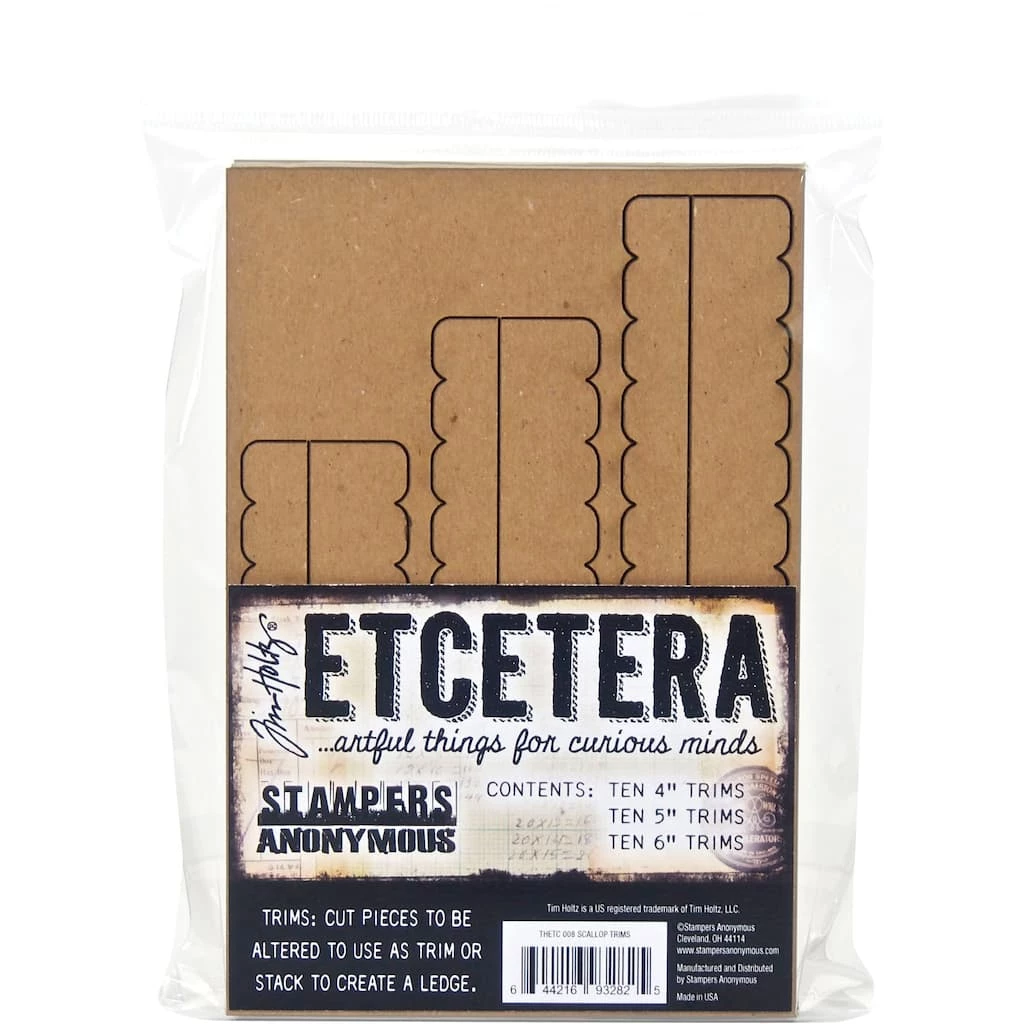 Best Sale π Stampers Anonymous Tim Holtz® Etcetera Thickboard Scallop Trim Set π