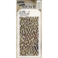 Outlet ✔️ Stampers Anonymous Tim Holtz® Leafy Layering Stencil, 4" x 8.5" 🌟