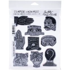 Hot Sale ⌛ Stampers Anonymous Tim Holtz® Eclectic Adverts Cling Stamps 🔔