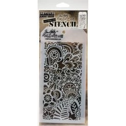 Best Pirce 🧨 Stampers Anonymous Tim Holtz® Doodle Art 2 Layering Stencil, 4" x 8.5" 😍