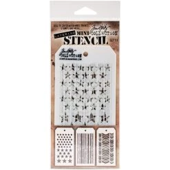 Budget 🤩 Stampers Anonymous Tim Holtz® Mini #11 Layering Stencil Set ⭐