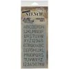 Coupon 🎉 Stampers Anonymous Tim Holtz® Schoolhouse Alphabet Layering Stencil, 4" x 8.5" 🎁