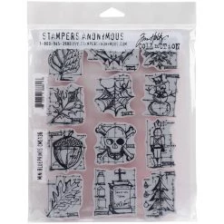 Outlet 💯 Stampers Anonymous Tim Holtz® Mini Blueprints Cling Stamps 💯